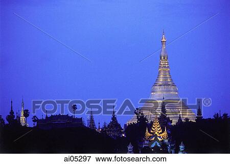 Myanmar (Burma), Yangon (Rangoon), Shwedagon Pagoda. View Large Photo Image Stock Photo - Myanmar (Burma), Yangon (Rangoon), Shwedagon Pagoda.. Fotosearch