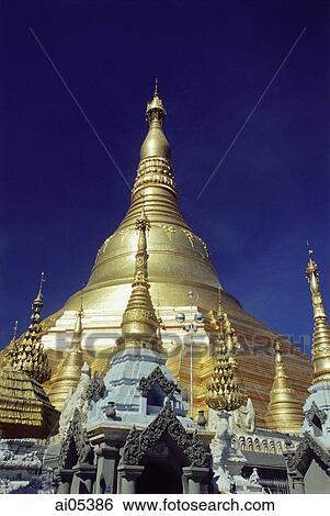 Myanmar (Burma), Yangon (Rangoon), The Shwedagon Pagoda View Large Photo Image Stock Photograph - Myanmar (Burma), Yangon (Rangoon), The Shwedagon Pagoda. Fotosearch