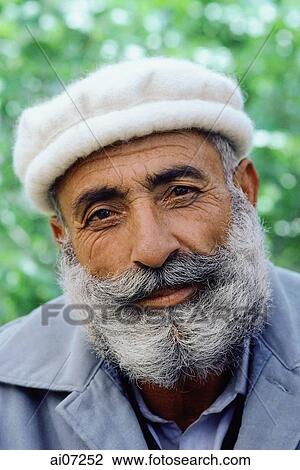 Pakistan, Northern Areas, Hunza Valley, Karimabad, Portrait of elderly man. View Large Photo Image Stock Image - Pakistan, Northern Areas, Hunza Valley, Karimabad, Portrait of elderly man.. Fotosearch