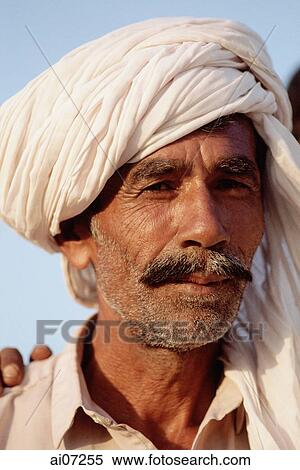 Pakistan, Punjab, Derawar Fort, Portrait of elderly man wearing turban. View Large Photo Image Stock Photography - Pakistan, Punjab, Derawar Fort, Portrait of elderly man wearing turban.. Fotosearch