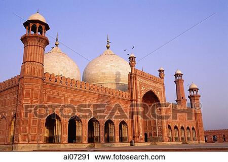 Pakistan, Punjab, Lahore, Badashi Mosque. View Large Photo Image Stock Image - Pakistan, Punjab, Lahore, Badashi Mosque.. Fotosearch
