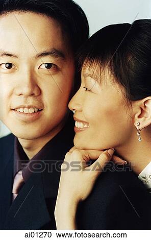Portrait of couple, smiling View Large Photo Image Stock Image - Portrait of couple, smiling. Fotosearch