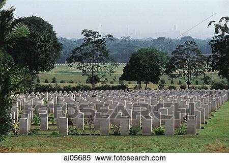 Singapore, Gravestones at Kranji War Memorial. View Large Photo Image Stock Photography - Singapore, Gravestones at Kranji War Memorial.. Fotosearch