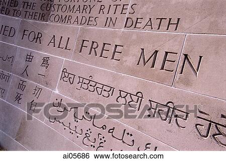 Singapore, Kranji War Memorial Detail of message carved into wall. View Large Photo Image Stock Photograph - Singapore, Kranji War Memorial Detail of message carved into wall.. Fotosearch