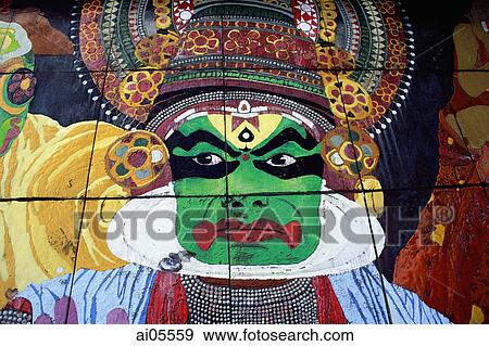 Singapore, Orchard Road, "Wayang" (Chinese opera) mural. View Large Photo Image Stock Photo - Singapore, Orchard Road, "Wayang" (Chinese opera) mural.. Fotosearch