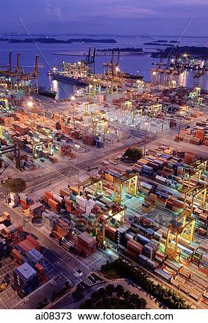 Singapore, port of Singapore View Large Photo Image Stock Image - Singapore, port of Singapore. Fotosearch