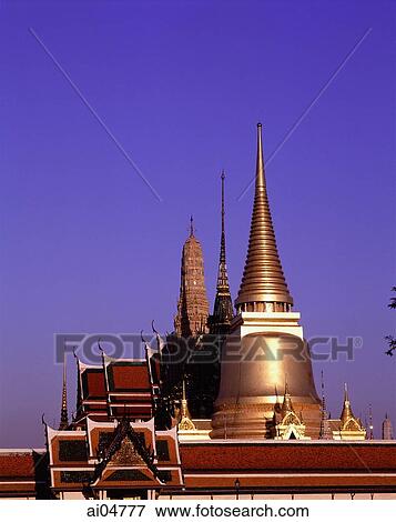 Stock Photo - Thailand, Bangkok, Wat Phra Kaeo. Fotosearch
