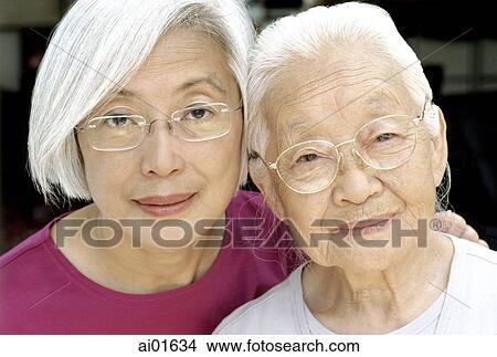 Two mature women, portrait View Large Photo Image Picture - Two mature women, portrait. Fotosearch