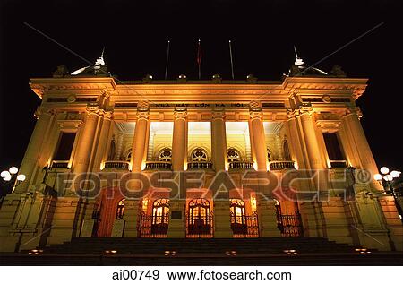 Vietnam, Hanoi, Hanoi Opera House View Large Photo Image Stock Photo - Vietnam, Hanoi, Hanoi Opera House. Fotosearch