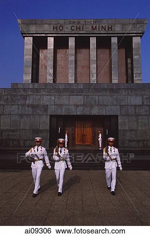 Vietnam, Hanoi, Soldiers marching in front of Ho Chi Minh Mausoleum. View Large Photo Image Stock Photograph - Vietnam, Hanoi, Soldiers marching in front of Ho Chi Minh Mausoleum.. Fotosearch