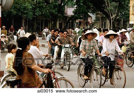 Vietnam, Hanoi, Traffic on streets View Large Photo Image Stock Photography - Vietnam, Hanoi, Traffic on streets. Fotosearch