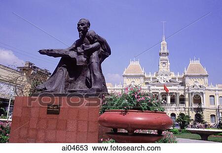 Vietnam, Ho Chi Minh City (Saigon), City Hall View Large Photo Image Stock Image - Vietnam, Ho Chi Minh City (Saigon), City Hall. Fotosearch