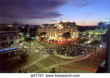 Vietnam, Ho Chi Minh City (Saigon), traffic on Le Loi Boulevard in front of Rex Hotel. View Large Photo Image Stock Photo - Vietnam, Ho Chi Minh City (Saigon), traffic on Le Loi Boulevard in front of Rex Hotel.. Fotosearch