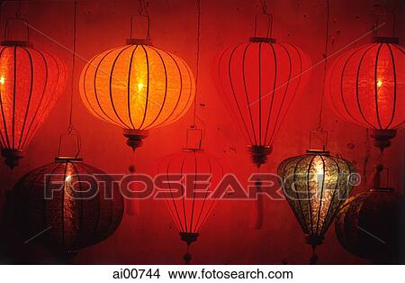 Vietnam, Hoi An, Colorful silk lanterns View Large Photo Image Picture - Vietnam, Hoi An, Colorful silk lanterns. Fotosearch