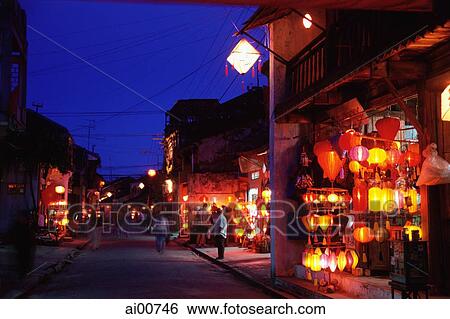 Vietnam, Hoi An, Shops selling silk lanterns View Large Photo Image Stock Photograph - Vietnam, Hoi An, Shops selling silk lanterns. Fotosearch