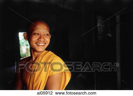 Vietnam, Mekong Delta region, Chau Duc, Buddhist monk of Khmer origin, portrait. View Large Photo Image Stock Image - Vietnam, Mekong Delta region, Chau Duc, Buddhist monk of Khmer origin, portrait.. Fotosearch