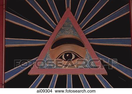 Vietnam, Tay Ninh, 'All seeing eye' - decoration at Holy See Temple View Large Photo Image Picture - Vietnam, Tay Ninh, 'All seeing eye' - decoration at Holy See Temple. Fotosearch
