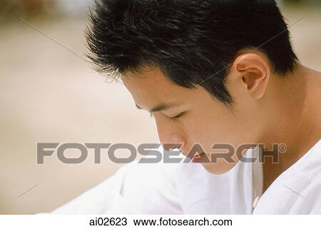 Young man, profile View Large Photo Image Stock Image - Young man, profile. Fotosearch