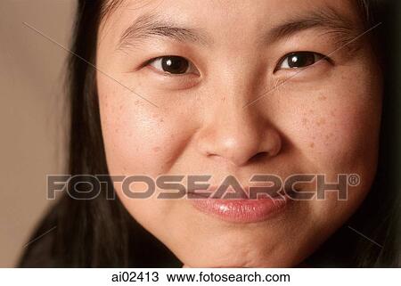 Young woman, portrait, close-up View Large Photo Image Stock Image - Young woman, portrait, close-up. Fotosearch