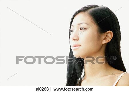 Young woman, profile View Large Photo Image Stock Image - Young woman, profile. Fotosearch
