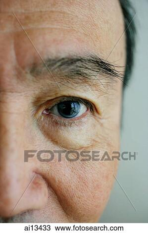 Close- up of man's face View Large Photo Image Stock Image - Close- up of man's face. Fotosearch