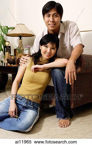 Couple at home, portrait View Large Photo Image Stock Photography - Couple at home, portrait. Fotosearch