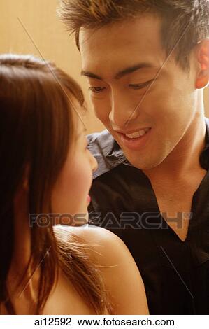 Couple, face to face, portrait View Large Photo Image Stock Image - Couple, face to face, portrait. Fotosearch