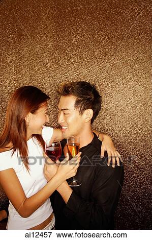 Couple looking each other, face to face View Large Photo Image Stock Photo - Couple looking each other, face to face. Fotosearch