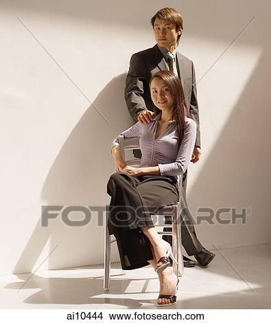 Couple posing, portrait View Large Photo Image Picture - Couple posing, portrait. Fotosearch