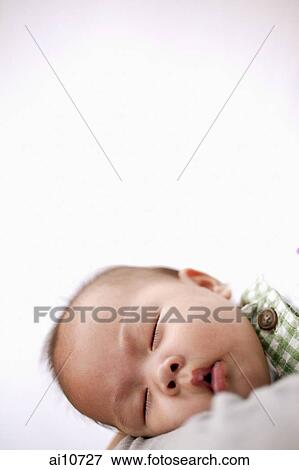 Portrait of sleeping baby View Large Photo Image Stock Photo - Portrait of sleeping baby. Fotosearch