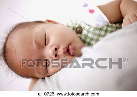 Portrait of sleeping baby View Large Photo Image Stock Photograph - Portrait of sleeping baby. Fotosearch