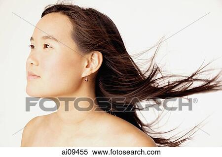 Profile of young woman View Large Photo Image Stock Photography - Profile of young woman. Fotosearch