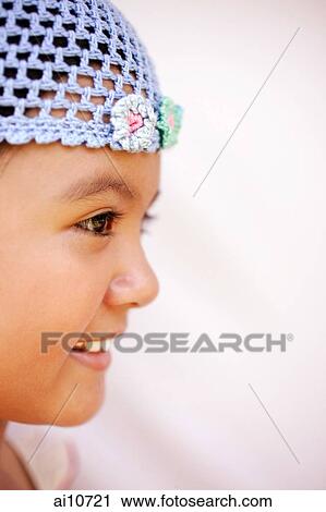 Young girl smiling, profile View Large Photo Image Stock Image - Young girl smiling, profile. Fotosearch