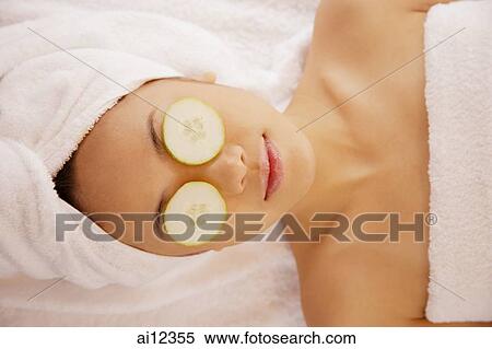 Young woman at a spa View Large Photo Image Stock Photography - Young woman at a spa. Fotosearch