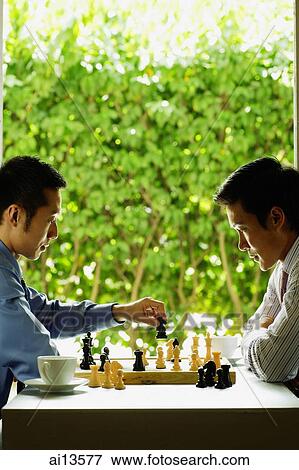 Businessmen playing chess View Large Photo Image Stock Photo - Businessmen playing chess. Fotosearch
