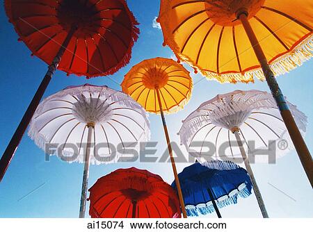 Colourful Ceremonial Umbrellas View Large Photo Image Picture - Colourful Ceremonial Umbrellas. Fotosearch