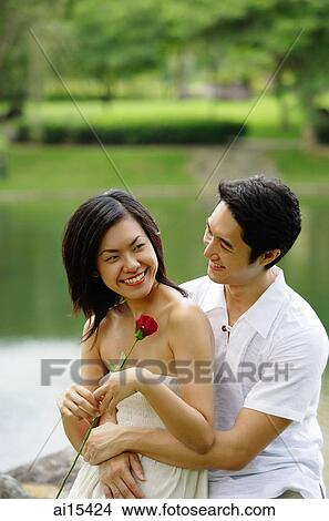 Picture - Couple embracing. Fotosearch