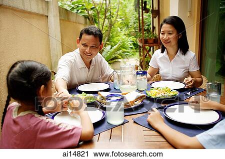 Family having meal, outdoor View Large Photo Image Stock Image - Family having meal, outdoor. Fotosearch