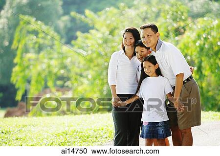 Family standing together, portrait View Large Photo Image Stock Image - Family standing together, portrait. Fotosearch