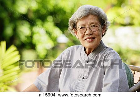 Picture - Portrait of senior woman. Fotosearch