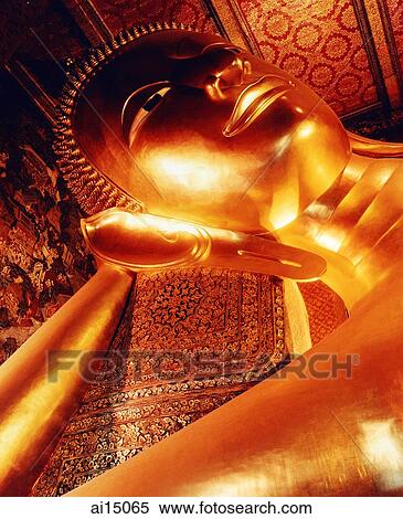 Stock Photography - Reclining Buddha. Fotosearch