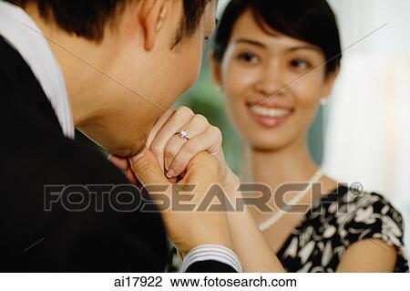 Man kissing hand of woman View Large Photo Image Stock Image - Man kissing hand of woman . Fotosearch