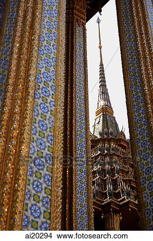 The Grand Palace, Temple of the Emerald Buddha, Wat Phra Kaeo, Bangkok, Thailand View Large Photo Image Picture - The Grand Palace, Temple of the Emerald Buddha, Wat Phra Kaeo, Bangkok, Thailand. Fotosearch