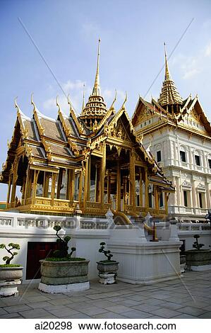 The Grand Palace, Temple of the Emerald Buddha, Wat Phra Kaeo, Bangkok, Thailand View Large Photo Image Stock Photo - The Grand Palace, Temple of the Emerald Buddha, Wat Phra Kaeo, Bangkok, Thailand. Fotosearch