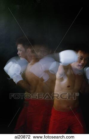 Male boxer with boxing gloves View Large Photo Image Stock Image - Male boxer with boxing gloves. Fotosearch