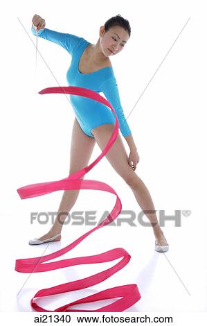 Female rhythmic gymnast View Large Photo Image Stock Image - Female rhythmic gymnast. Fotosearch