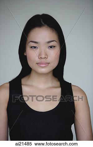Stock Photography - Young woman, head shot. Fotosearch