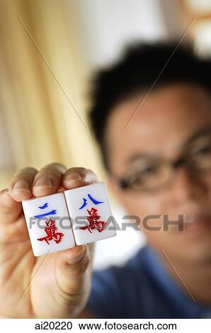 Close-up of mahjong tiles with Chinese characters for Two and Eight View Large Photo Image Stock Image - Close-up of mahjong tiles with Chinese characters for Two and Eight. Fotosearch