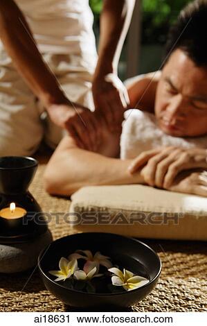 Man having massage, selective focus View Large Photo Image Stock Image - Man having massage, selective focus. Fotosearch