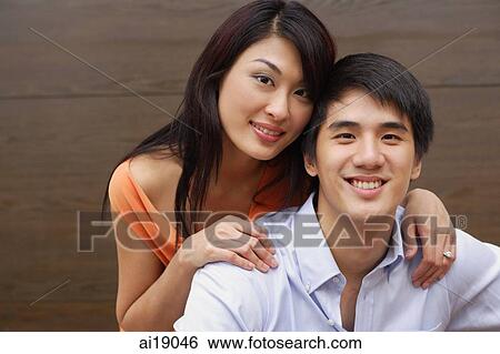 Stock Photograph - Portrait of a couple. Fotosearch